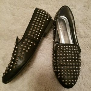 Love Culture Black studded Flats